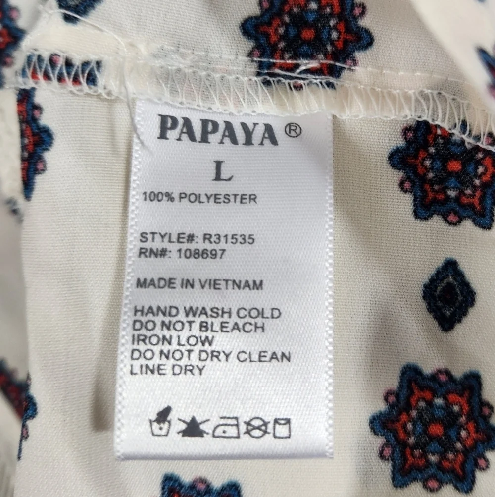 PAPAYA Bohemian Paisley Print Romper (L) - Picture 5 of 5
